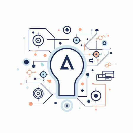 Innovation concept with linear icons. Vector illustration for your designの素材