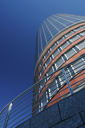 Highrise building and landmark in the Hamburger Speicherstadt, Germanyの写真素材