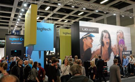 IFA 2015 Berlin, Germany - Logitech boothのeditorial素材