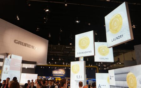 IFA 2015 Berlin, Germany - Grundig standのeditorial素材