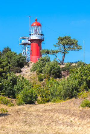 Lighthouse on the island of Capo Caccia in Sardinia, Vlielandの写真素材