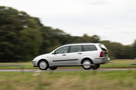 Car in motion, Ford Focus