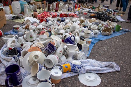 Impressions of a flea market Cologne NRW Germany - 10 12 2019のeditorial素材