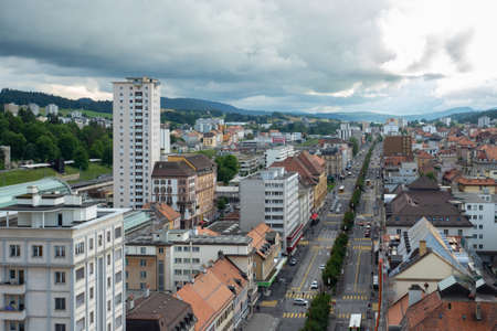 The city of La-Chaux-de-Fonds, Switzerland, is famous for its chessboard structure, which resulted...