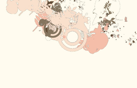 A complex vector illustration with organic abstract qualities and decorations.のイラスト素材