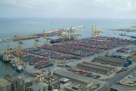 harbour in Barcelonaの写真素材