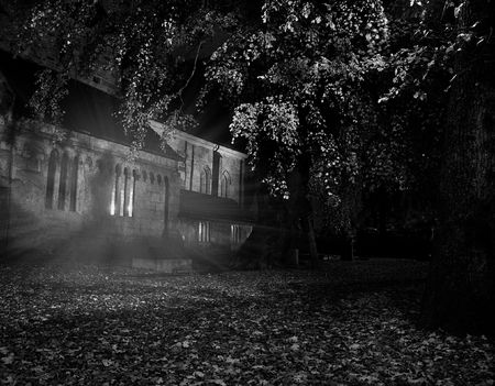 Church by nightの写真素材