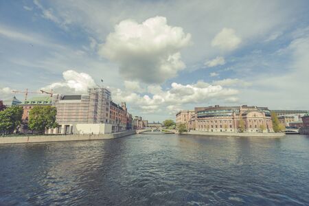 sweden from the waterのeditorial素材