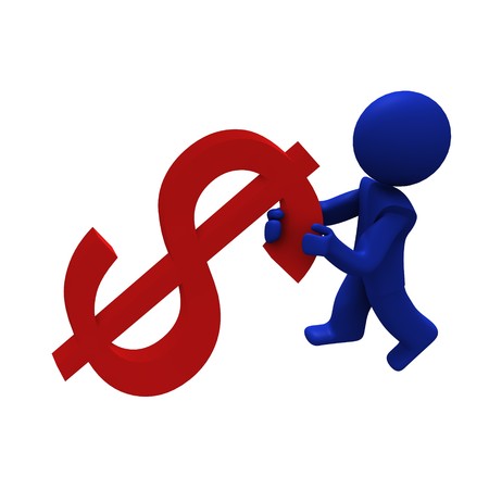 Figure people in action with symbol on white backgroundの写真素材