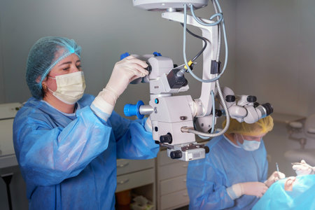 Blepharoplasty plastic surgery. Rejuvenation of the area around the eyes