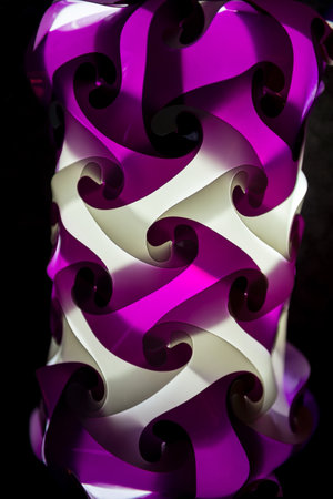 Glowing lamp of patterns