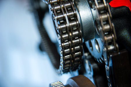 Circuit in the motor vehicle closeup