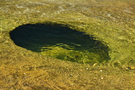 Puddle underwaterの写真素材