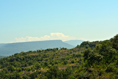 Mountain and blue sky in Phatam National Park Ubonratchathani Thailandの写真素材