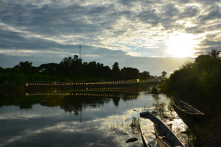 luang creek in phonphisai nongkai Thailandの写真素材