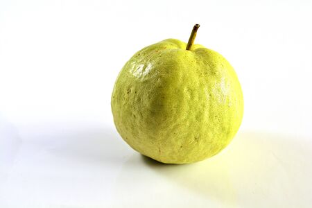 Guava fruit on a white background.の写真素材