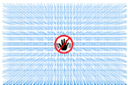 Virus No entry  / The danger of viruses, spy-ware, mal-ware in new cy-ber and internet