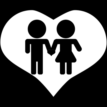 Couple in loveのイラスト素材
