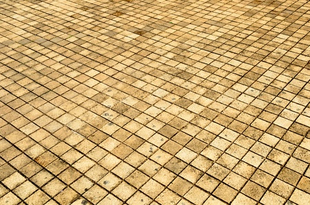 beautiful background of small brick floor