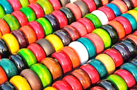 Fashion multicolored bangles for background
