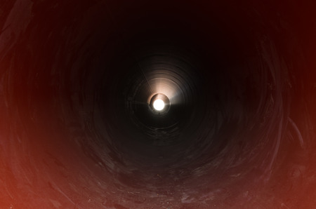 natural light at the end of the tunnel