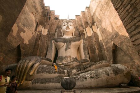 SUKHOTHAI, THAILAND - NOVEMBER 16 Phra Achana at Wat Si Chum in Sukhothaiのeditorial素材
