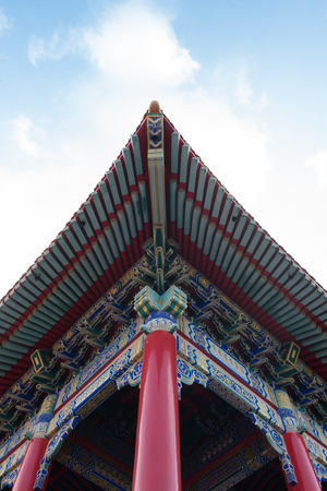 Chinese Temple Ceiling Roofの写真素材