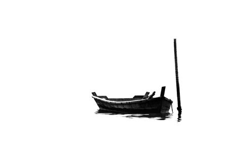 A long boat on seashore 2の写真素材