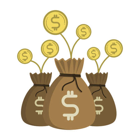 business finance flat design,successful income grow,start invest currencyのイラスト素材