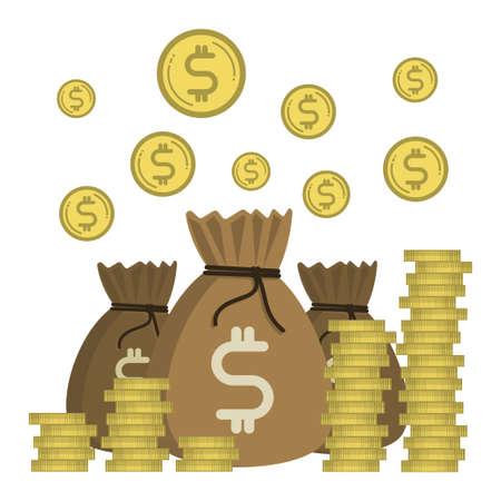 business finance flat design,successful income grow,start invest currencyのイラスト素材