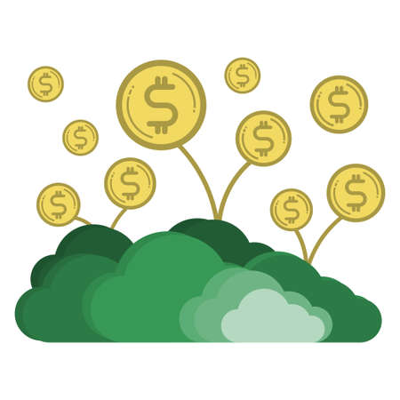 business finance flat design,success economy finance,income success finance,plant coin growthのイラスト素材