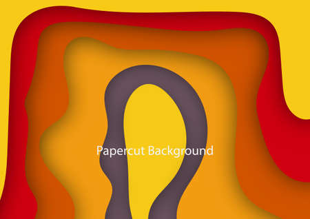 Paper cut background free form shape,free form shape abstract background,abstract background, free form shapeのイラスト素材