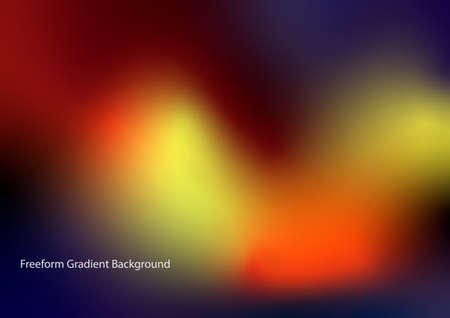 Freeform Gradient blur Background,free form shape abstract background,abstract background, free form shape,multid colorのイラスト素材