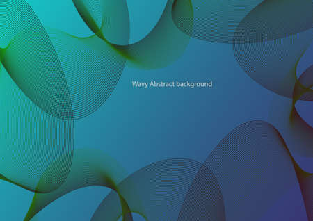 Wavy color Abstract background,Wavy background,line smooth abstract backdrop,design graphic networkのイラスト素材
