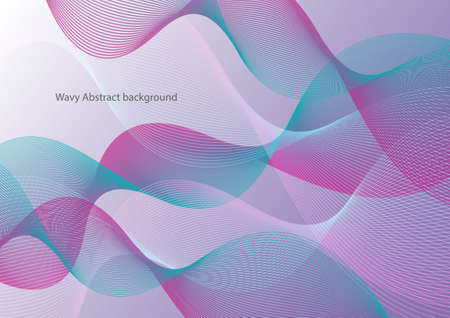 Wavy color Abstract background,Wavy background,line smooth abstract backdrop,design graphic networkのイラスト素材