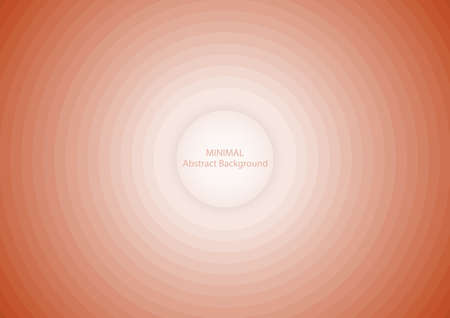 minimal circle white and orange abstract background,Concentric circle. Illustration for sound wave. Abstract circle line pattern. Black and white graphicsのイラスト素材