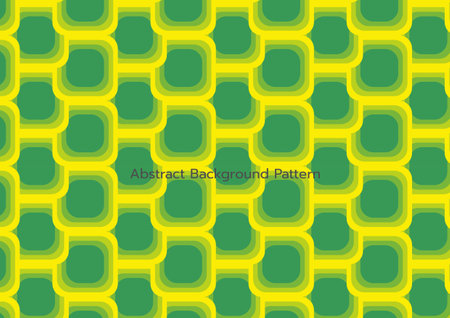 background abstract texture pattern rounded square green and yellowのイラスト素材