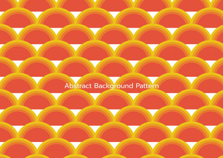 background abstract texture pattern semicircle orange and yellowのイラスト素材