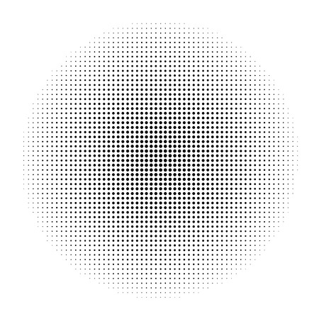 abstract halftone doted gold circle vector backgroundのイラスト素材