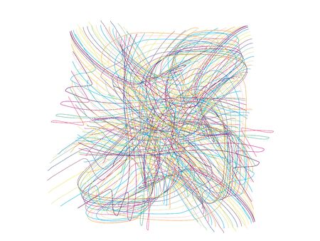 abstract rainbow line background design elementのイラスト素材