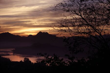 In The View Finder Focus on the Sky at sunset, The Impression of colour and reflection by Sky and Pool の写真素材