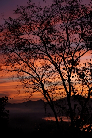 In The View Finder Focus on the Sky at sunset, The Impression of colour and reflection by Sky and Pool の写真素材