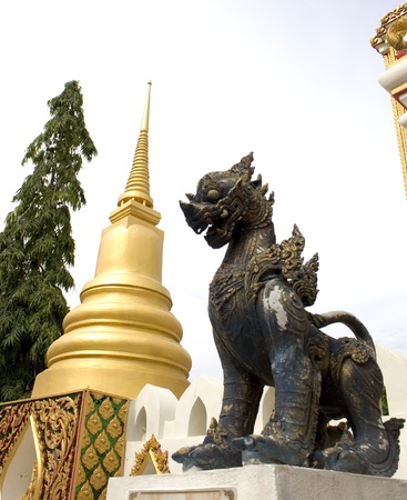 The Golden image of Buddha and Temple in Thailand の写真素材