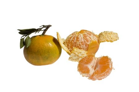 Orange On White Backgroundの写真素材