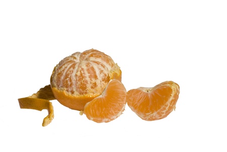 Orange On White Backgroundの写真素材