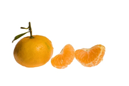 Orange On White Backgroundの写真素材