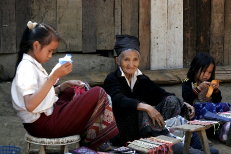 Lao Children in action at Loa Village , lao is Country in AEC.のeditorial素材