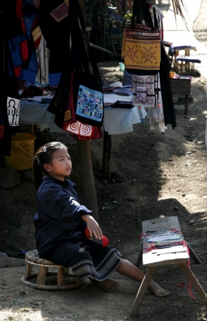Lao Children in action at Loa Village , lao is Country in AEC.のeditorial素材