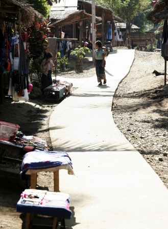 Lao Children in action at Loa Village , lao is Country in AEC.のeditorial素材