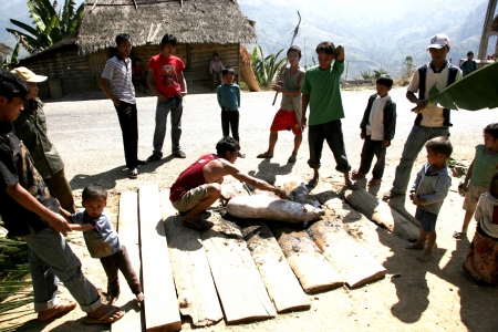 Lao People in action Life Style,simple,nice, and easilyà¹のeditorial素材